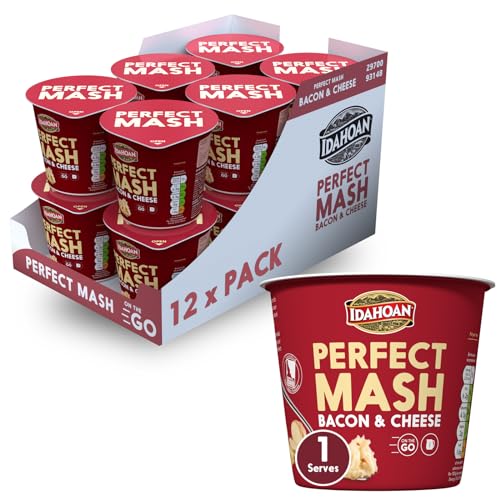 Idahoan Bacon & Cheese Mashed Potato Pots, Pack of 12