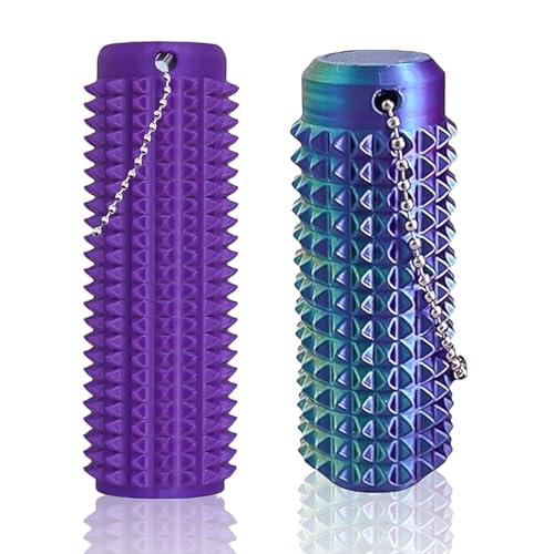 Pain Stimming Fidgets 2 Pcs 3D Printed Spiky Stim Keychain Fidget Sensory Toy for Adults & Teens Stress Relief & Focus Office Workers Novelty Gifts