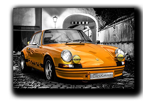 911 Carrera Wall Art Decor Picture Painting Poster Print on Canvas Panels Pieces - Sport Car Theme Wall Decoration Set - German Car Wall Picture for Showroom Office 20 by 30 in