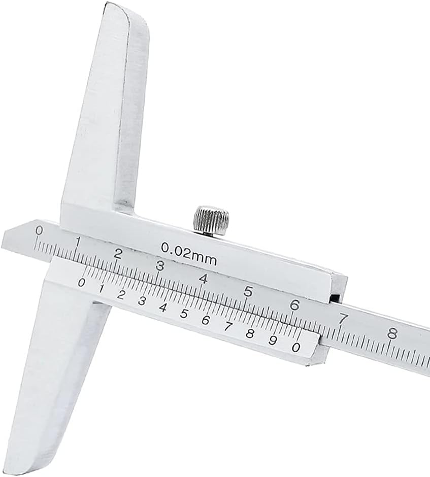 Metal Depth Vernier Caliper 0-150/0-200/0-300/0-500 mm Professional Depth Gauge Workpiece Measuring Tool Metric Depth Tester(0-300mm)