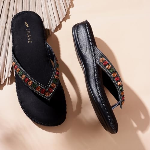 Image of TRASE Orthopedic Comfortable Footwear for Women | Stylish V Strap Chappal with Soft Cushioned Footbed | Perfect Slippers for Woman Daily Use