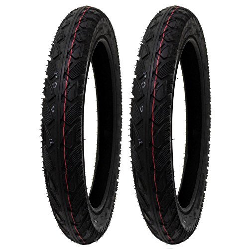 Mmg Set Of 2 All-Terrain Tread Tire Size 16X2.50 (65-305) Fits Electric Bikes (E-Bikes), Kids Bikes, Small Bmx And Scooters Fits 12 Inches Rims #TOP11