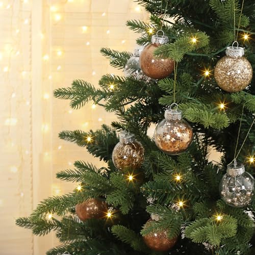 Garvee 30 Pcs Christmas Ball Ornaments, 2.36 Inch/6 Cm Shatterproof Christmas Tree Balls for Holiday Wedding Party Decoration, Gold