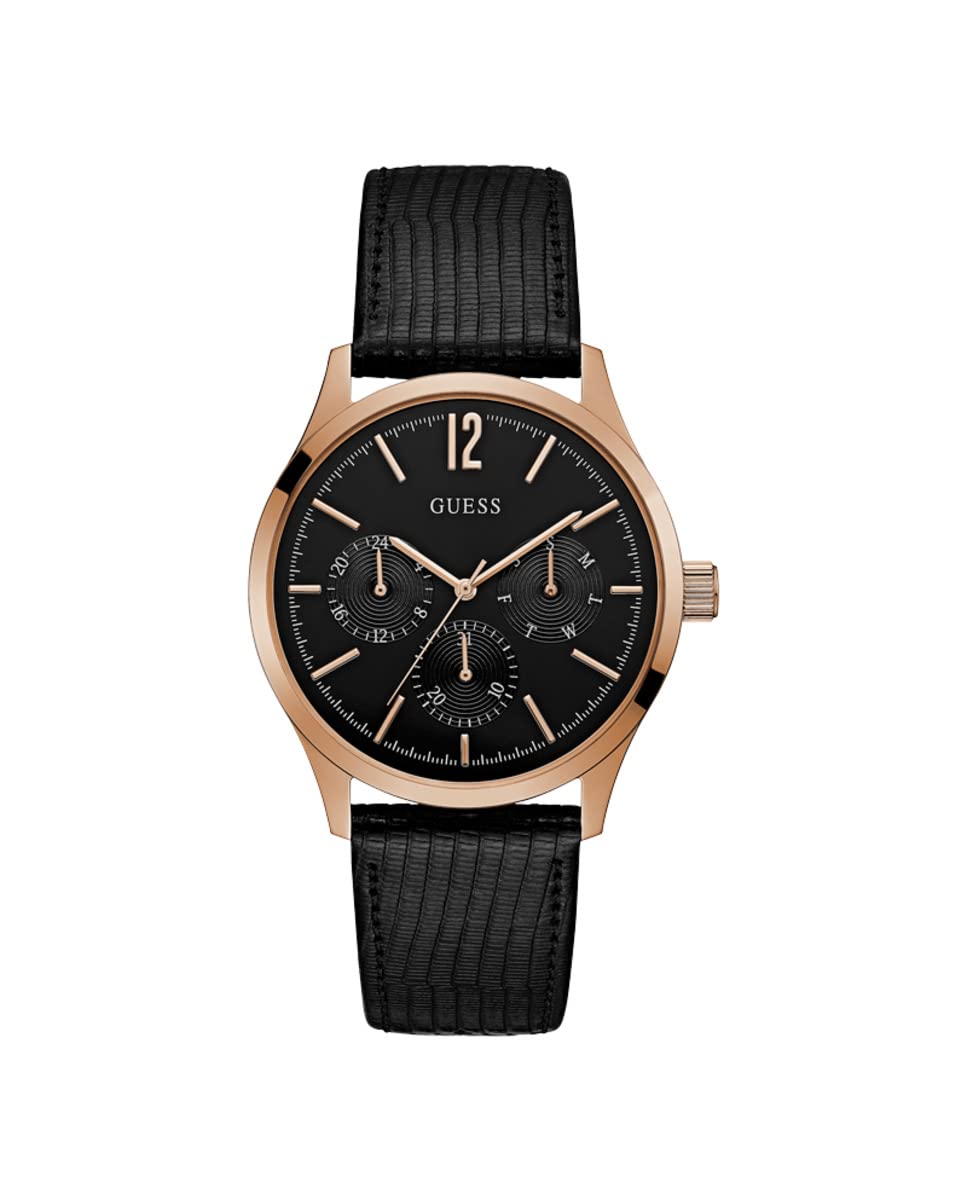 Guess Reloj Analógico para Hombre de Cuarzo con Correa en Cuero W1041G3