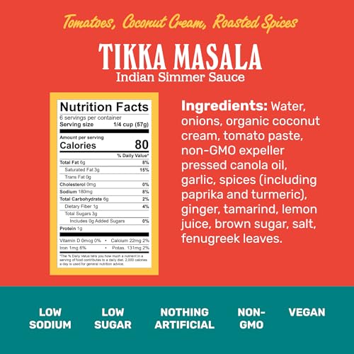 image for Brooklyn Delhi Tikka Masala - Indian Simmer Sauce - Tangy Tomatoes, Lu