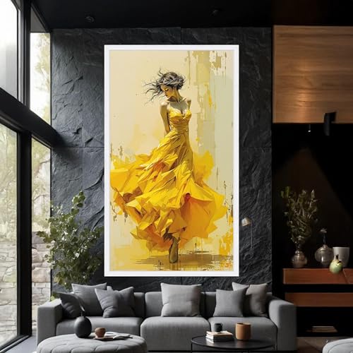 Art géométrique abstrait de haute qualité sur toile de lin XINBAO