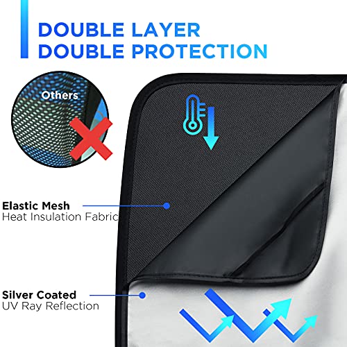 Nestour For Tesla Model Y Sunshade, Foldable Sunroof Window Shade Accessories Fit For Tesla Model Y 2020-2023, With Uv/Heat Insulation Film #TOP1