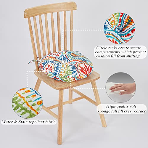 Jmgbird Outdoor Round Bistro Chair Cushions, 15 Inch Round Seat Cushions For Outdoor Patio Chairs, Pack Of 4 #TOP5