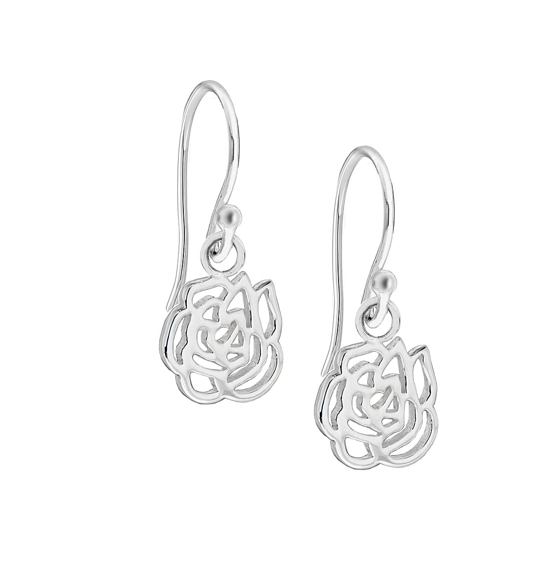 Tuscany Silver Pendientes de plata de ley (925/1000), sin gema de mujer