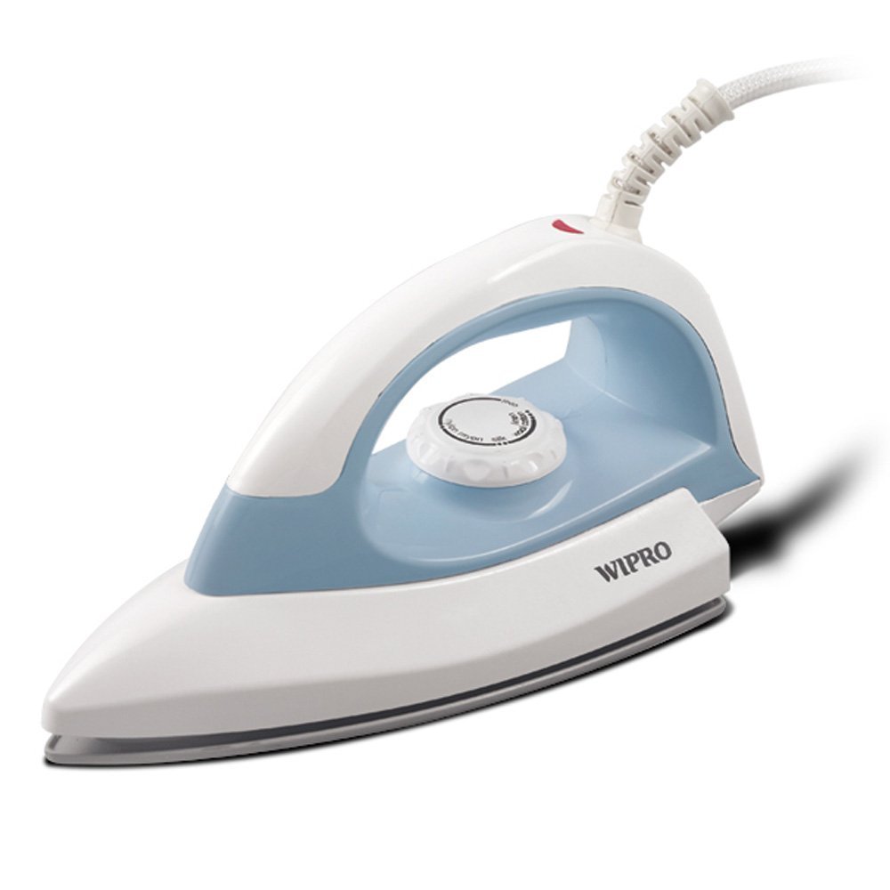 WIPRO Smartlife Deluxe 1000 W Dry Iron with Scratch Resistant Sole Plate of Teflon Non-Stick Coating & Dupont Plate.