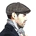 Men's Fashion Newsboy Gatsby Hat Vintage Beret Flat Ivy Cabbie Driving Hunting Cap for Boyfriend, Brown, XL