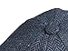 Peaky Blinders Men's 8 Piece 'Newsboy' Style Flat Cap Wool (Medium (57 cm), Blue Herringbone)