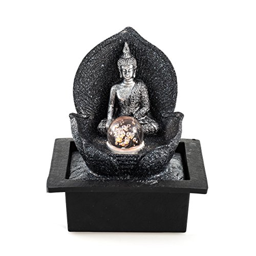 Preisvergleich Produktbild Zimmerbrunnen Silver Buddha