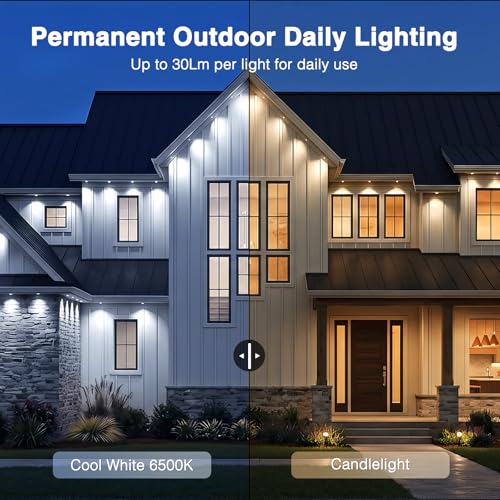 iMaihom Permanent Outdoor Lights, 100ft RGB Color Chasing String Lights with 16 Million Colors and 33 Scene Modes, App Control, IP67 Waterproof Smart Lights for House, Roofline, Patio, Backyard - image 6