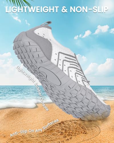 Image of Water Shoes for Women Men Quick-Dry Barefoot Shoes Breathable Aqua Socks for Swim Beach River Pool Lake Hiking Surfing Kayaking