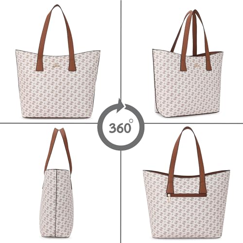 Image of Lavie Women's Mono LL Harper Tote Bag for Women | Tote Bag for Work | Ladies purse | Stylish Shoulder Bag | Gift for Women