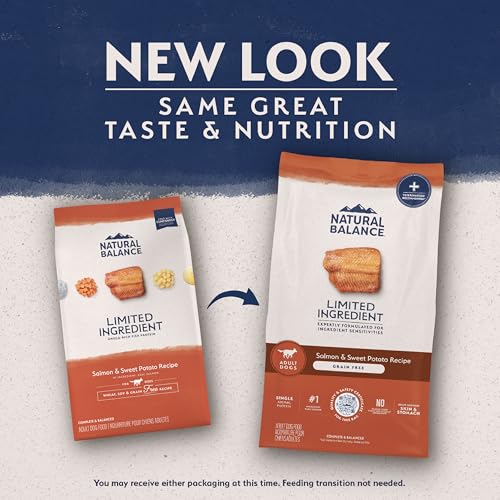 Natural Balance Limited Ingredient Adult Grain-Free Dry Dog Food, Salmon & Sweet Potato Recipe, Single Protein, Sensitive Stomach & Skin Support that is Vet Recommended, 24lb (Pk of 1) - Image 3