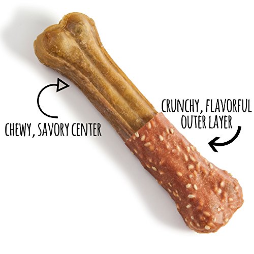 Pet-n-Shape-Long-Lasting-Chewz-Dog-Treats-Chicken-Wrapped-Rawhide-2-Bones-4-Inch-Long