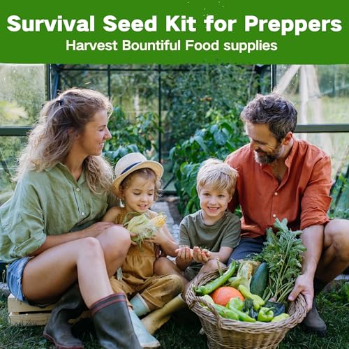 Lush&Dew Raised Garden Bed Heirloom Seed Bank, 32 Type 30000+ Non-GMO Seeds - Image 5