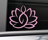 Nashville decalcomanie in vinile con fiore di loto, yoga, meditazione, per computer portatile, auto, camion, paraurti, 5,5" x 4,5"
