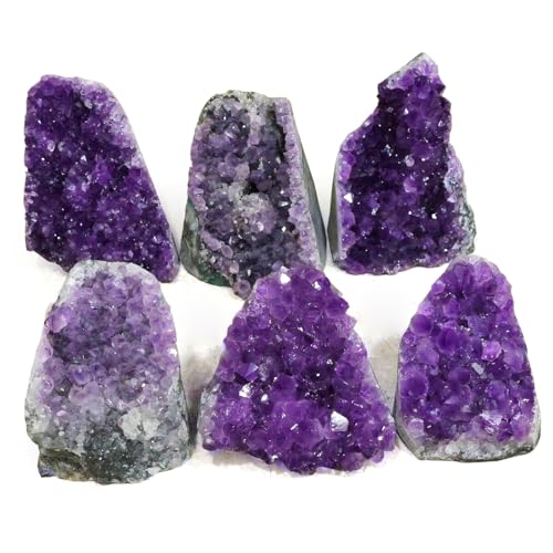 Image of Reiki Crystal Products Amethyst Cluster Geode Crystal Natural Stone Raw Rough 300 to 400 Gram