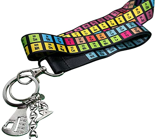 Zastic! Periodic Table of Elements Rainbow Lanyard - Perfect Chemistry Gift & Great for...