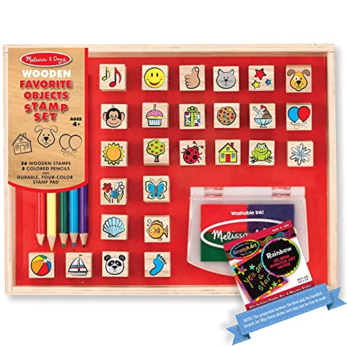 Tampons en bois Favorite Things et mini-bloc Scratch Art gratuit pour enfant