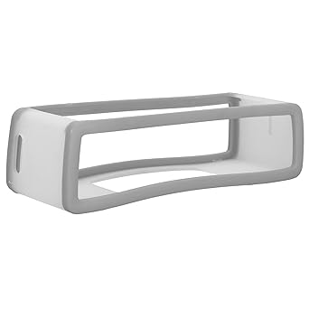 Bluetooth Speaker Sleeve, Soft Speaker TPU Prevent Scratch Decorative Hollow Design Flexible Shock Proof for Mini 1/2(grey)