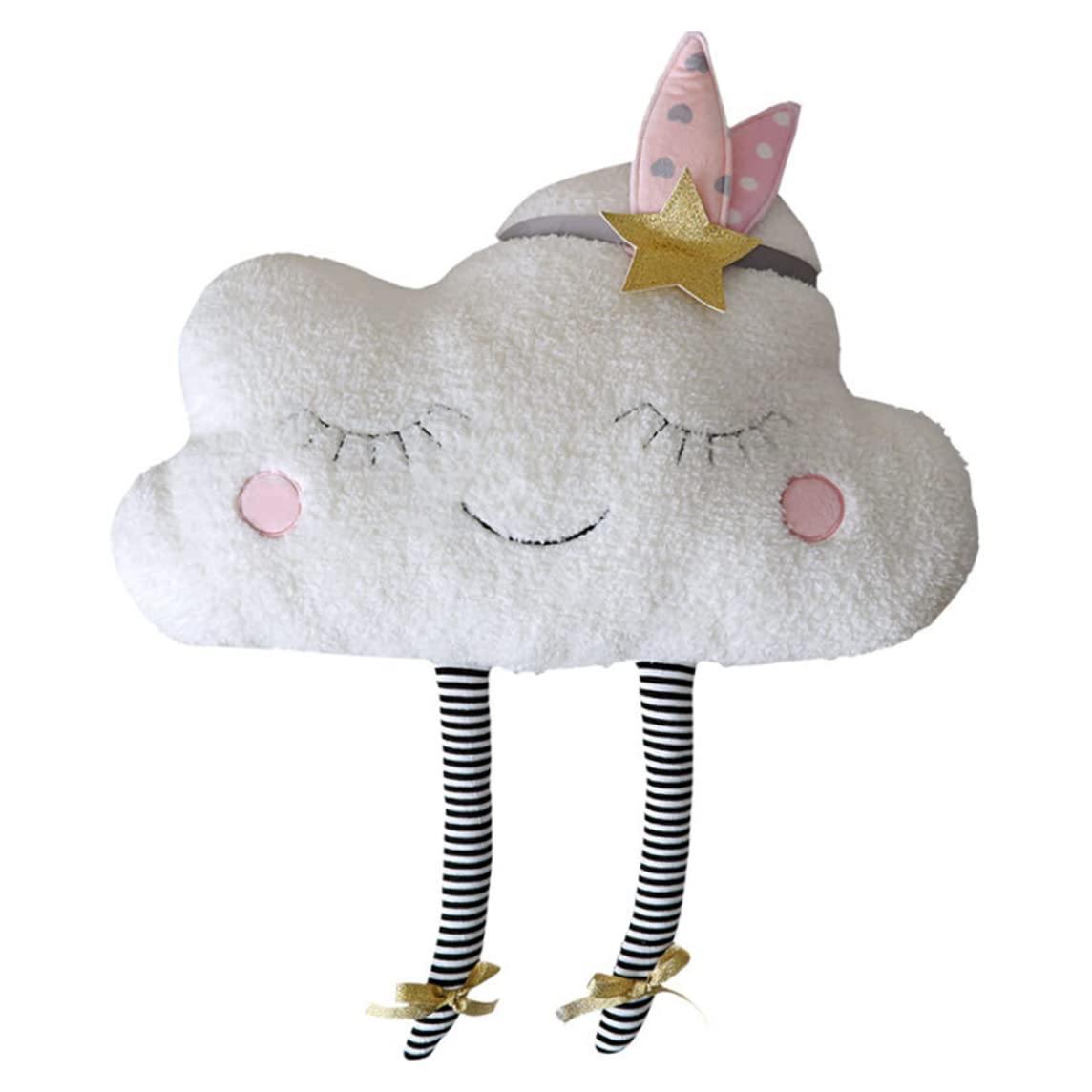 Oreiller en peluche blanc Gcroet nuage pour la sieste et la decoration de chambre d'enfant