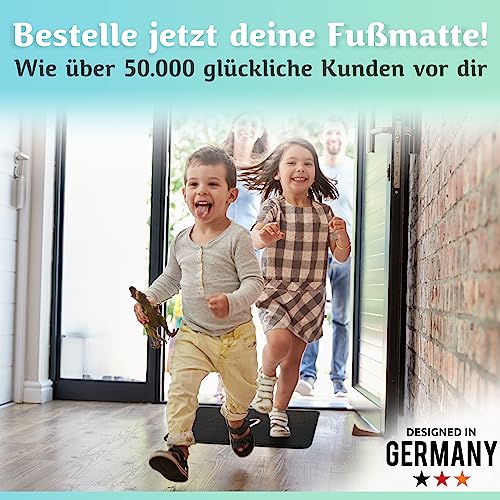 Fußmatte innen [waschmaschinenfest] in perfekter Größe für die Haustür. Fußmatte schwarz 40x60 fussmatte innen fussabstreifer innenbereich fußabtreter innen fussmatten haustür eingangsmatte