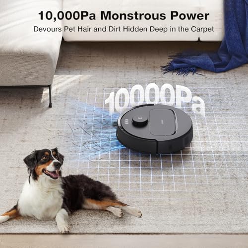 Image of ECOVACS DEEBOT N30 Omni Care Robot Vacuum and Mop, 10000Pa Suction, TruEdge Adaptive Edge Mopping, ZeroTangle 2.0 Technology, Hot Air-Drying, Self-Emptying, Auto-Lift Mopping, Obstacle Avoidance
