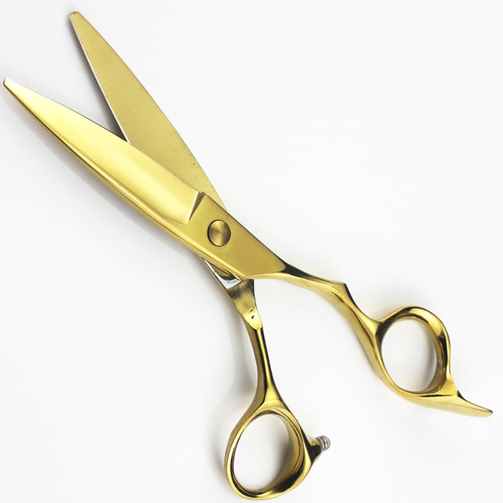 Tijeras Para Cortar El Cabello, Tijeras De Hoja De Sauce De 6 Pulgadas, Tijeras Gruesas, Tijeras Para El Cabello De Acero Inoxidable, Tijeras Deslizantes Grandes Para Salón De Belleza, Tijeras Para E