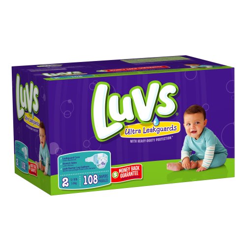 Image of Luvs Diapers, Size 3, 234 Count