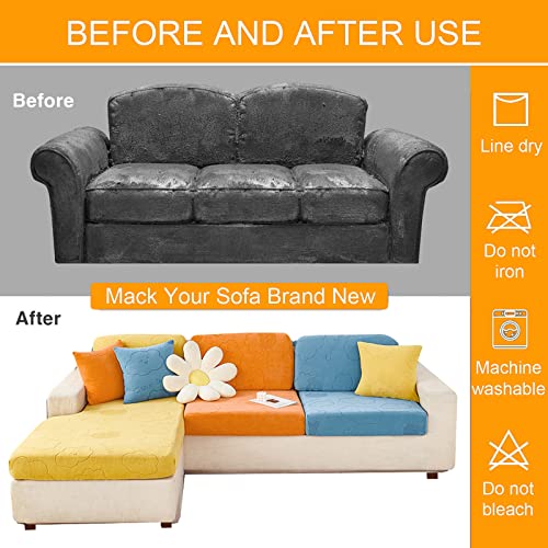 Housse de coussin de canapé extensible amovible protection individuelle salon