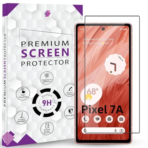 Image of Premium Tempered Glass Screen Protector Guard For Google Pixel 7A 5G (6.1 Inch, Pack of 1) | Edge to Edge Coverage With Easy to installation kit