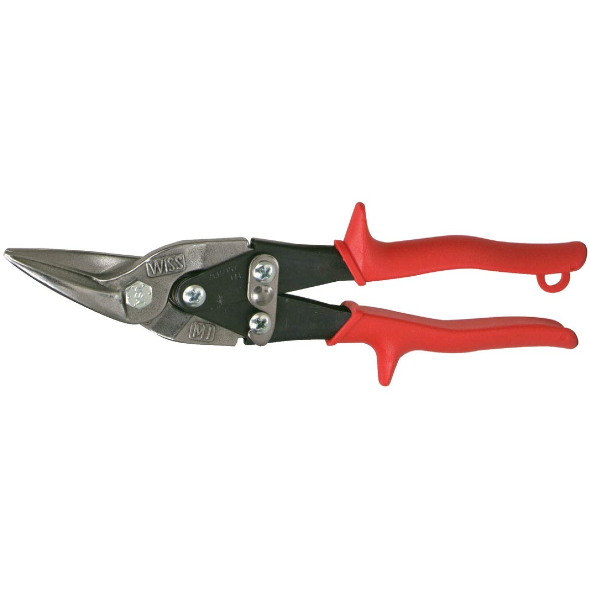 Wiss M1R 248mm/ 9-3/4-Inch MetalMaster Compound Action Aviation Snips, Cuts Straight to Left-Red