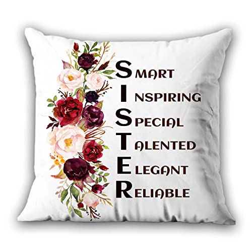 Image of Gift for Sister | Rakhi Gift for Sister Sister on Birthday, Raksha Bandhan Sister Quoted Keyring with Printed Mug (350 Ml) and Cushion (12 X12 inch) with Greeting Card Combo
