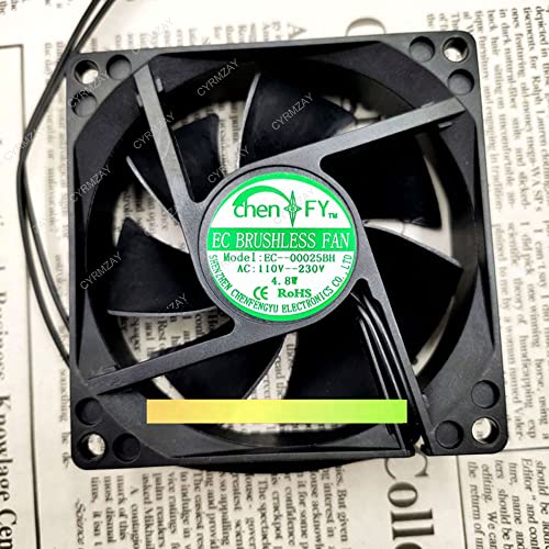 CYRMZAY Compatible per EC-00025BH 110V-230V 4.8W 2-PIN 6CM 6025 AC cooling Ventilatore