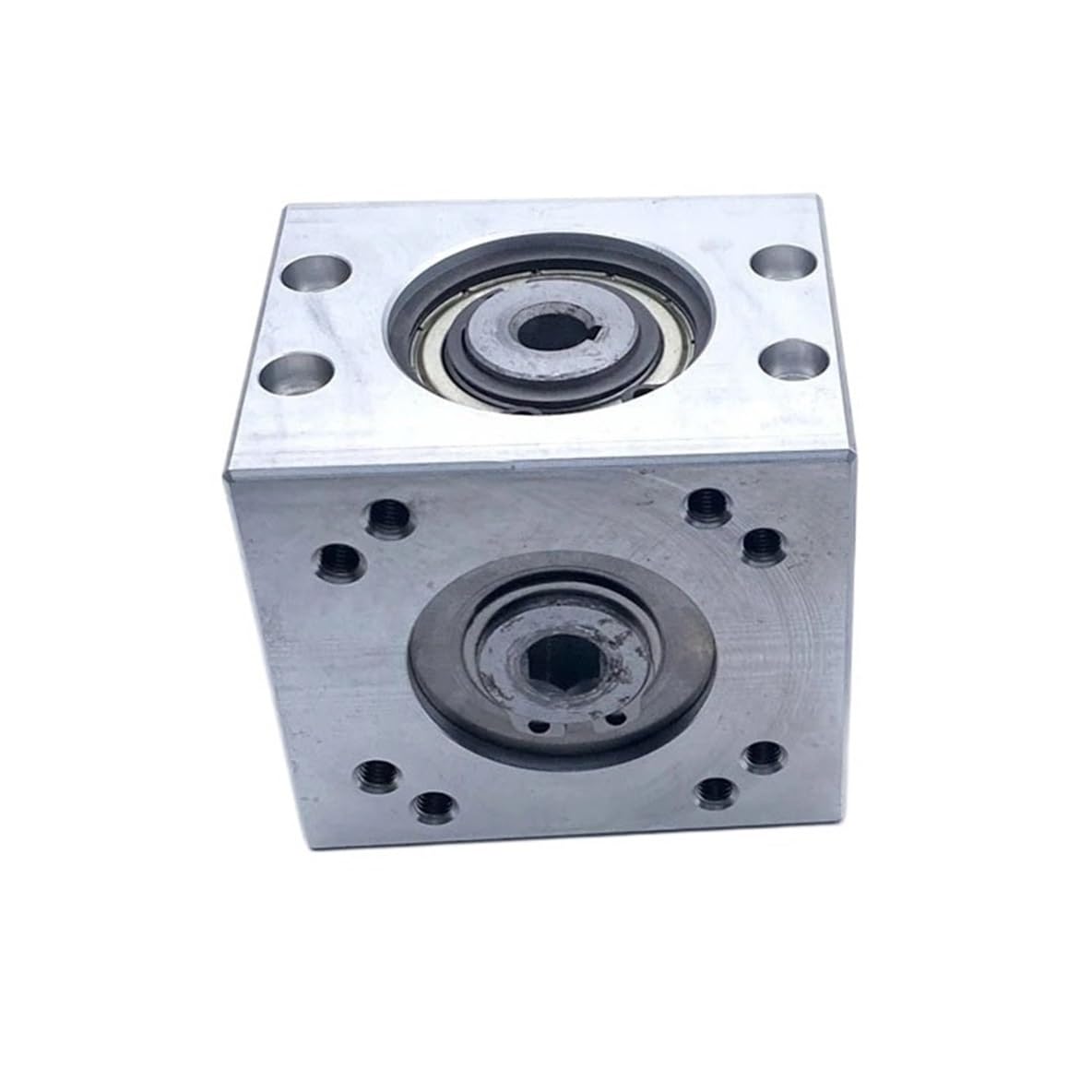 Angle Steering 1pcs 1 to 1 Right Angle Reversing Gearbox 8mm Double Output Shaft Reducer Gearbox Spiral Bevel Gear Steering Gearbox Driving Change
