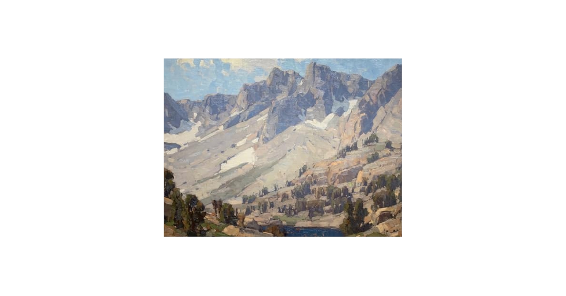Amazon.com: Mountain Range Landscape Poster, Sierra Lake