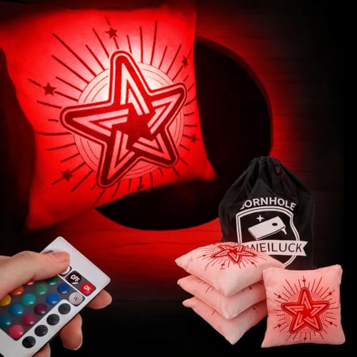 LED Cornhole Bags - 5 Dynamic Modes with Remote Control