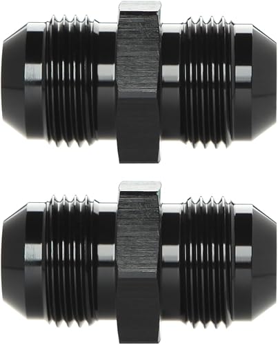 Miniatura 27 de Adaptador de unión reductor de llamarada macho 4AN macho a 3AN de aluminio negro