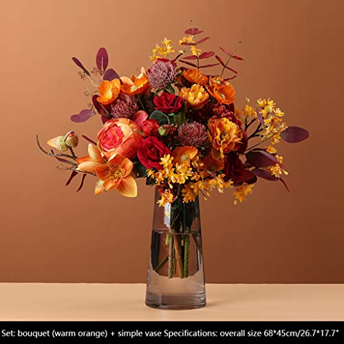 Fleurs artificielles rétro bouquet de simulation pour décoration table - 3