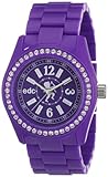 - Form des Gehäuses: Rund EDC Damen-Armbanduhr Disco Glam - Crazy Purple with Stones A.EE900172005