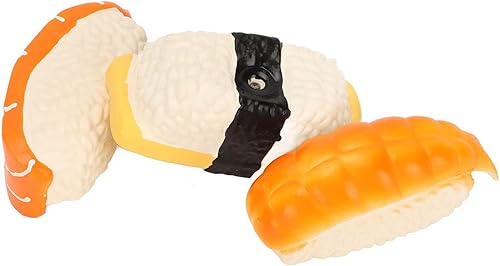 Miniatura 6 de Juguetes chirriantes para perros de sushi para perros, juguetes chirriantes para perros, juguetes de simulación en forma de sushi de látex para