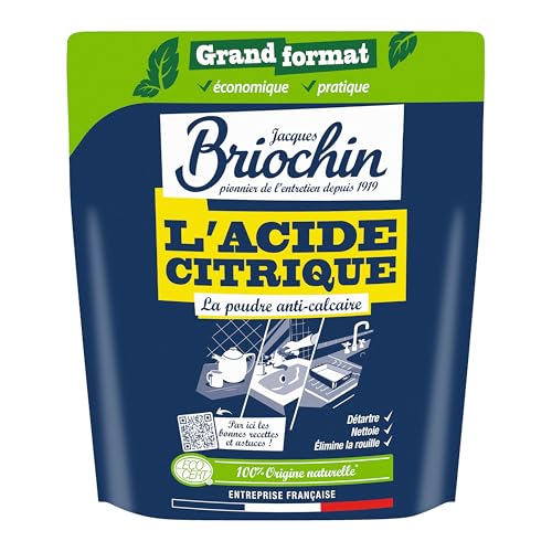 JACQUES BRIOCHIN - Acide Citrique en Poudre- 900g - Nettoie,...
