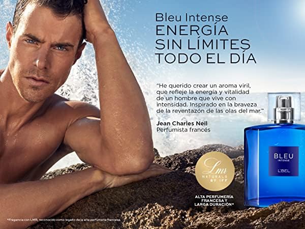 Miniatura 5 de L'BEL - Bleu Intense Perfume para Hombre Larga Duración 3.4 fl oz3.4 Oz