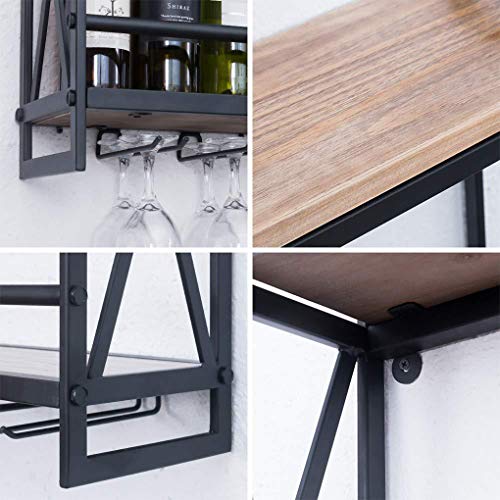Tinyuet-Estanteria-de-Botellas-de-Vino-216in-Botellas-Estanteria-Soporte-para-Vino-Colgante-de-Metal-Rustico-Facil-de-Instalar-Soporte-para-Vino-para-Cocina-Bodega-Bar
