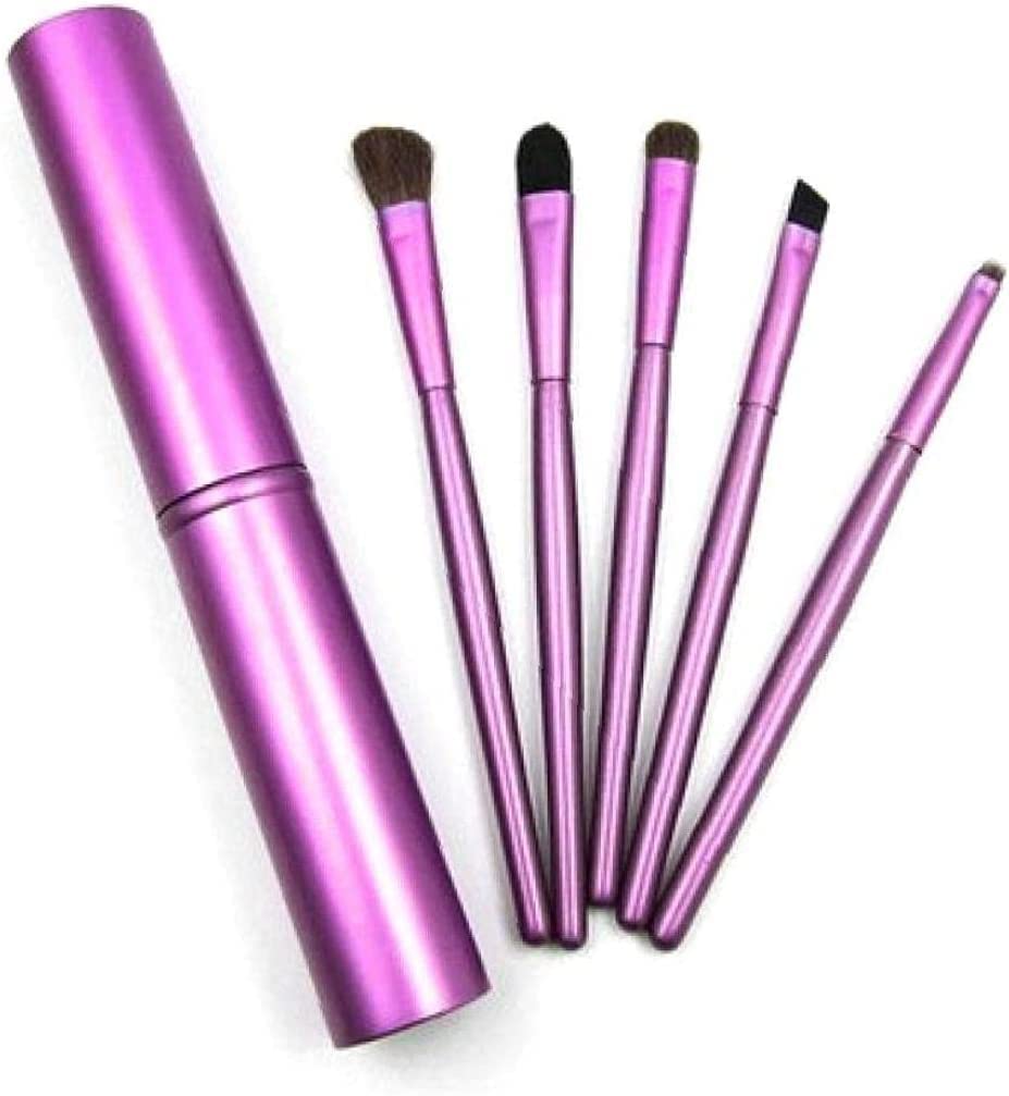 5pcs Professional Travel Portable Mini Eye Makeup Brushes Set Smudge Eyeshadow Eyeliner Eyebrow Brush Lip Make Up Brush Kit Stylish