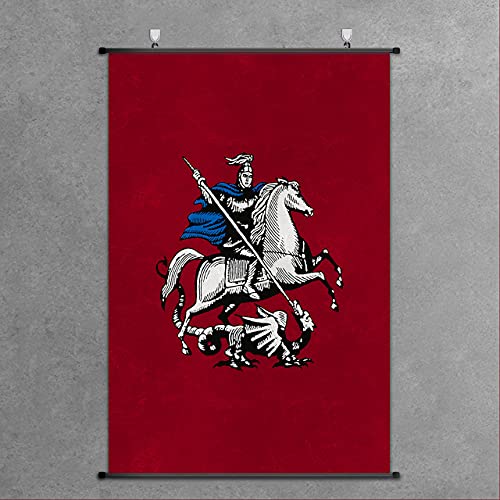Póster medieval de escudo de armas de la Edad Media: arte de pared Nice Captain 75x50cm